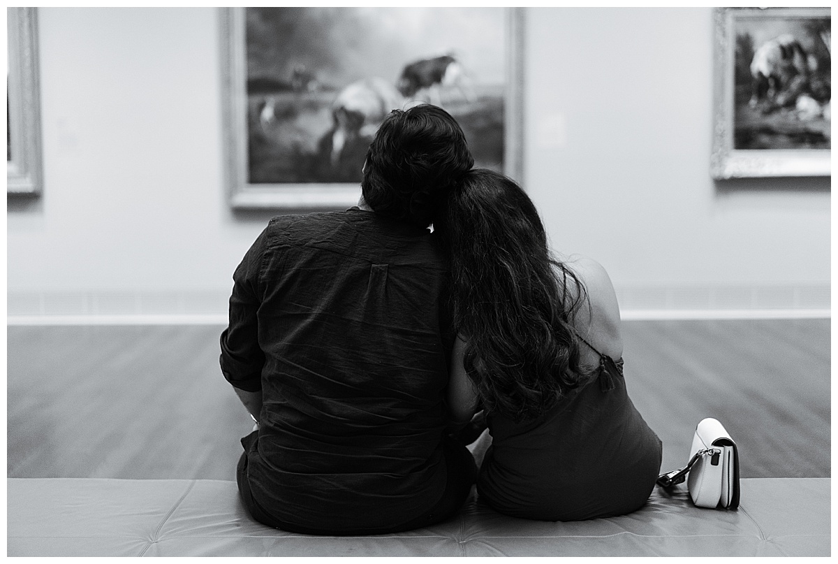 Man and woman sit near one another after Museum of Fine Arts Proposal
