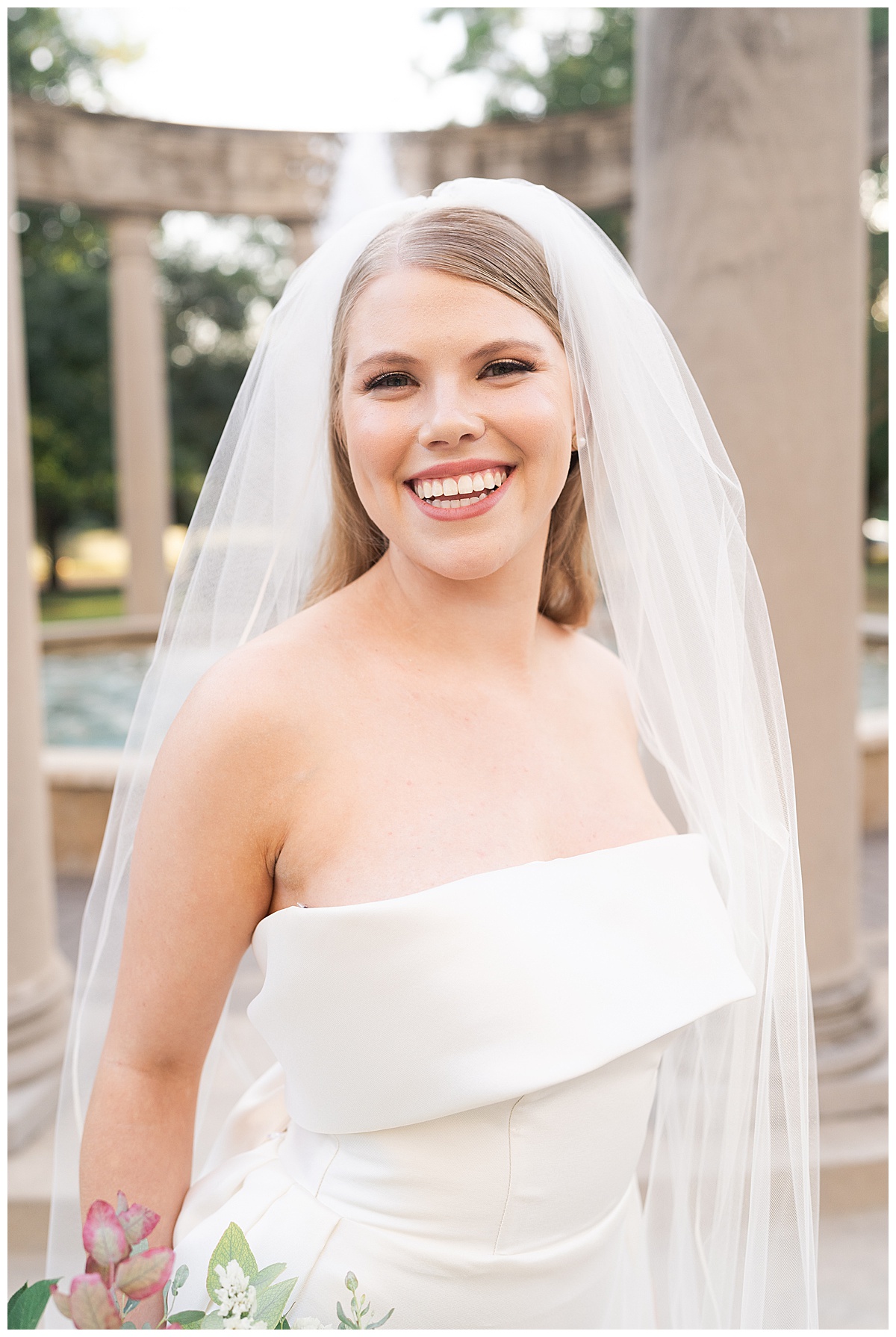 Gorgeous bride smiles big for Houston’s Best Wedding Photographers 
