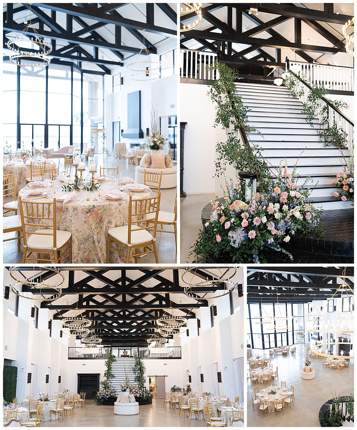 Gorgeous Houston wedding venue setup for editorial by Swish & Click Photography