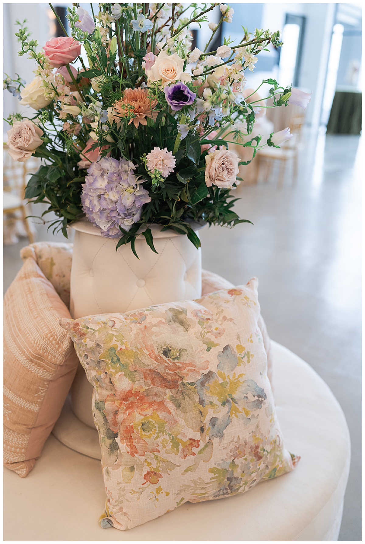 Garden inspired pillows for Houston’s Best Wedding Photographers