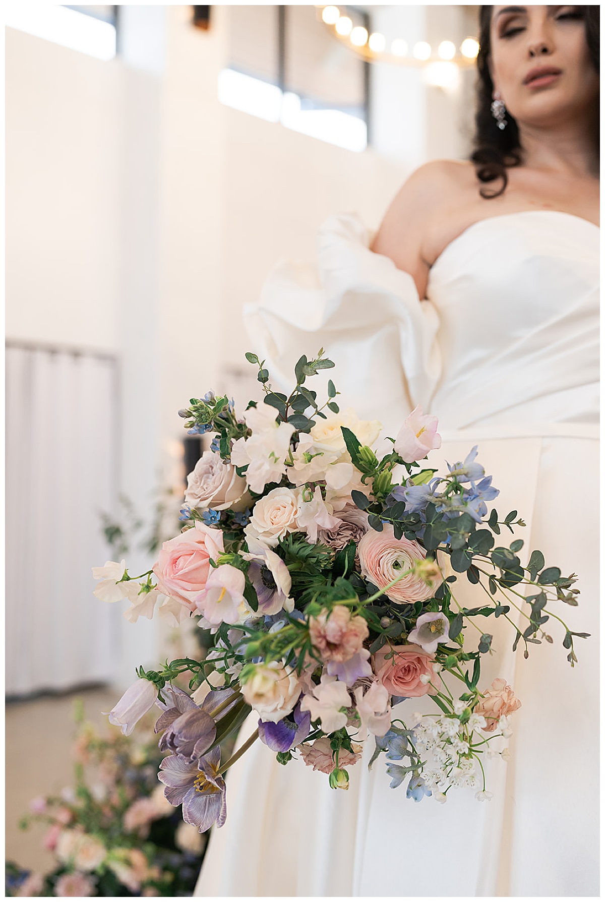 Gorgeous feminine and spring floral bouquet for Houston’s Best Wedding Photographers
