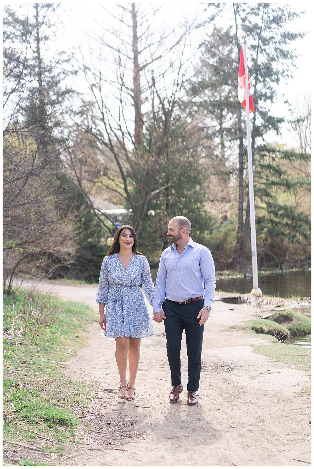 Two people walk hand in hand for Toronto Wedding Photographer