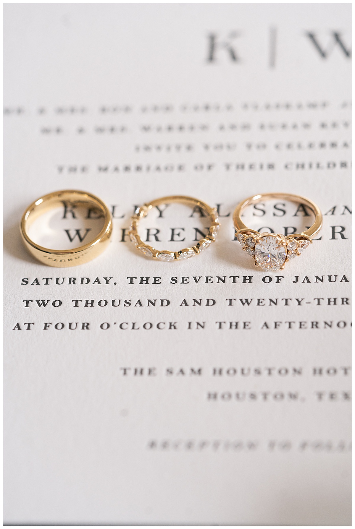 Stunning wedding and engagement ring for Houston’s Best Wedding Photographers