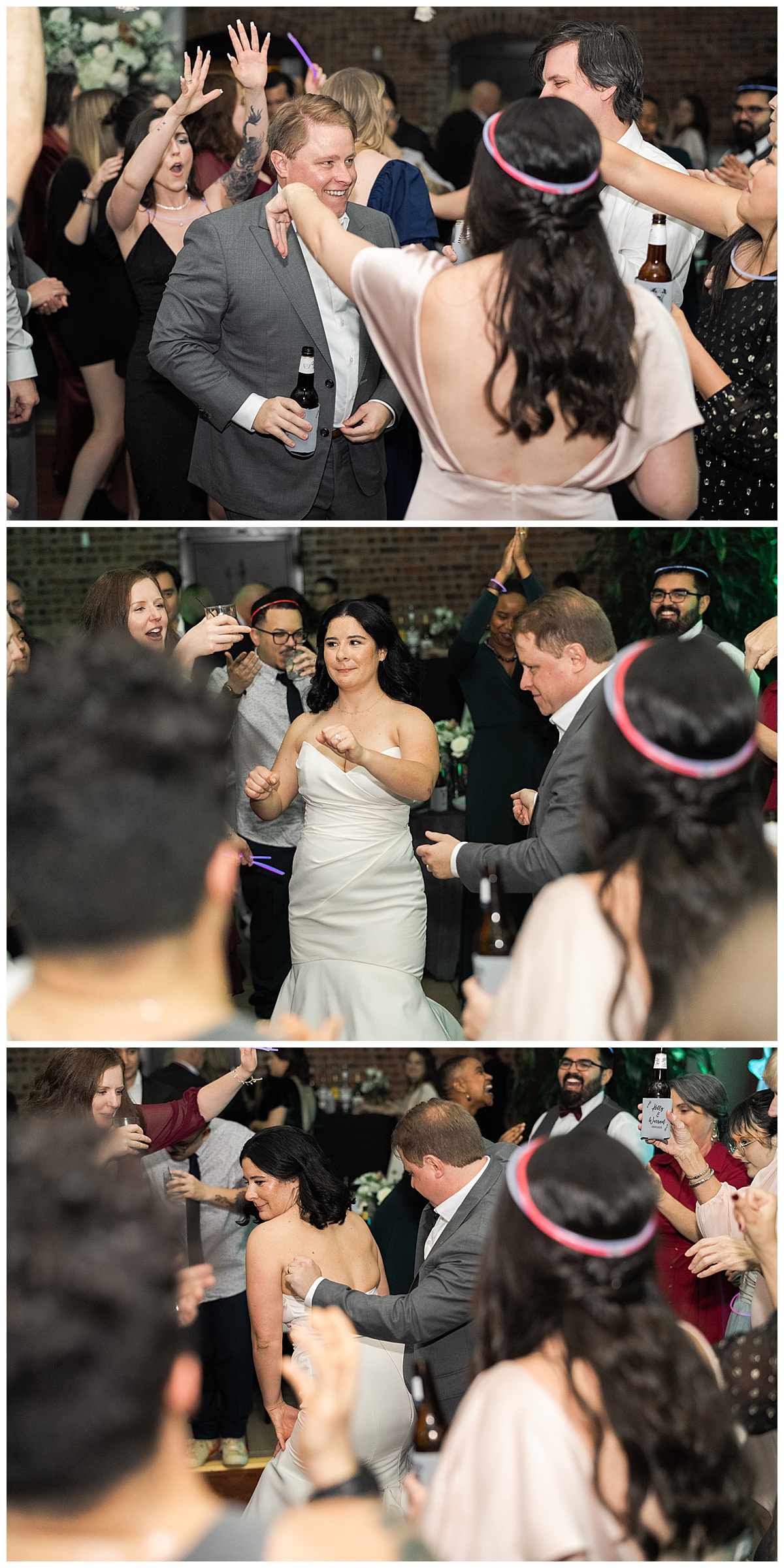 Couple dance with family and friends for Houston’s Best Wedding Photographers