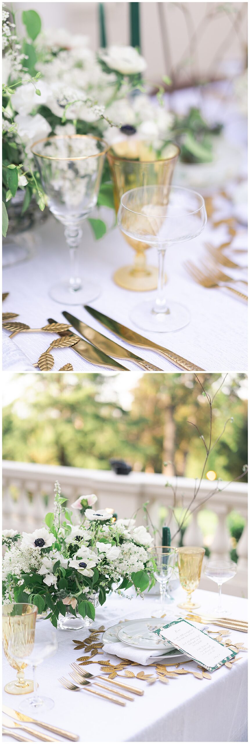 Gorgeous wedding detail son table for Swish & Click Photography