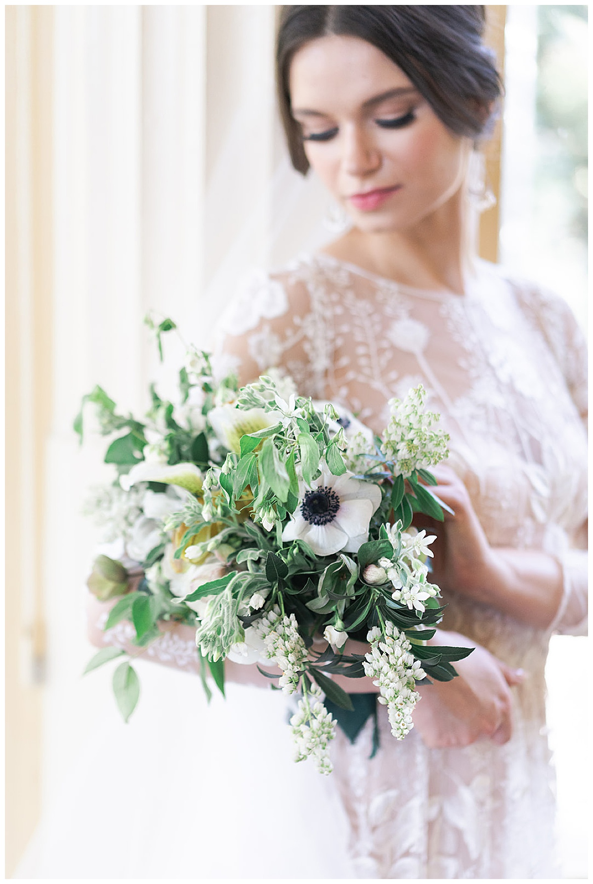 Stunning bridal bouquet for Editorial at Villa Montalvo
