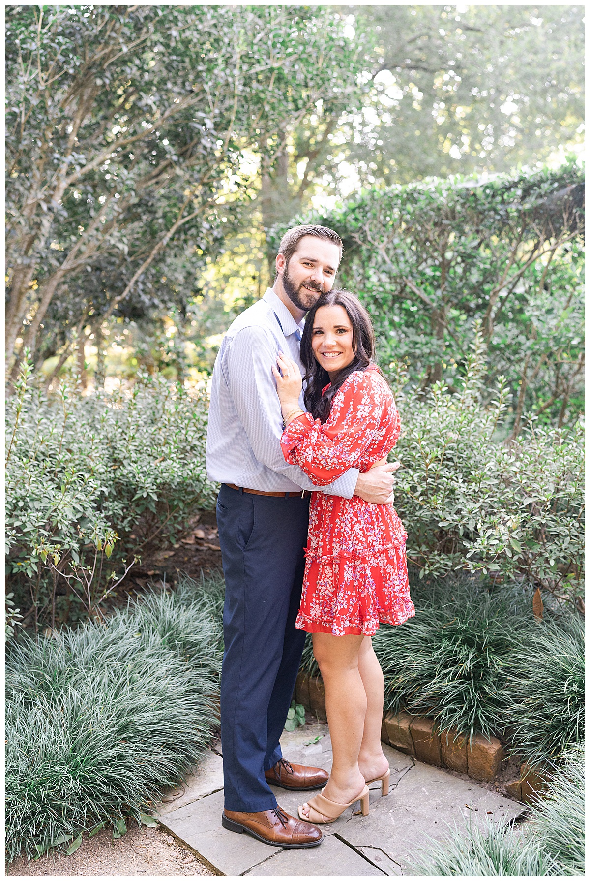 Couple share a hug for Houston’s Best Wedding Photographers