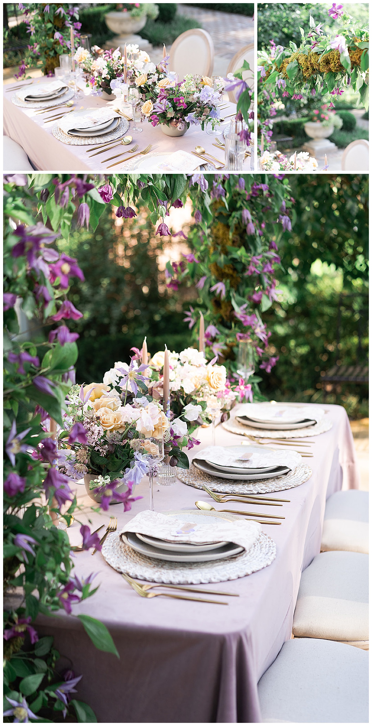 Table setting for River Oaks Editorial