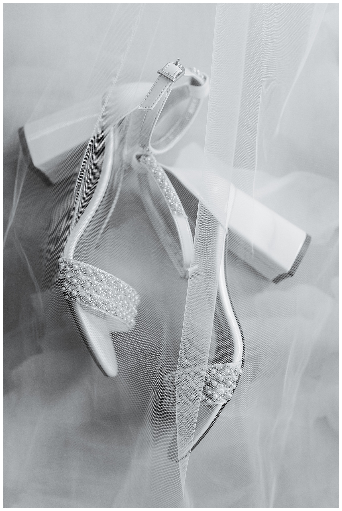 Bridal shoes and veil for Swish & Click Photography