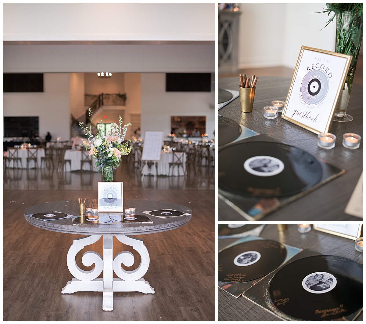 Record guestbook display for Swish & Click Photography