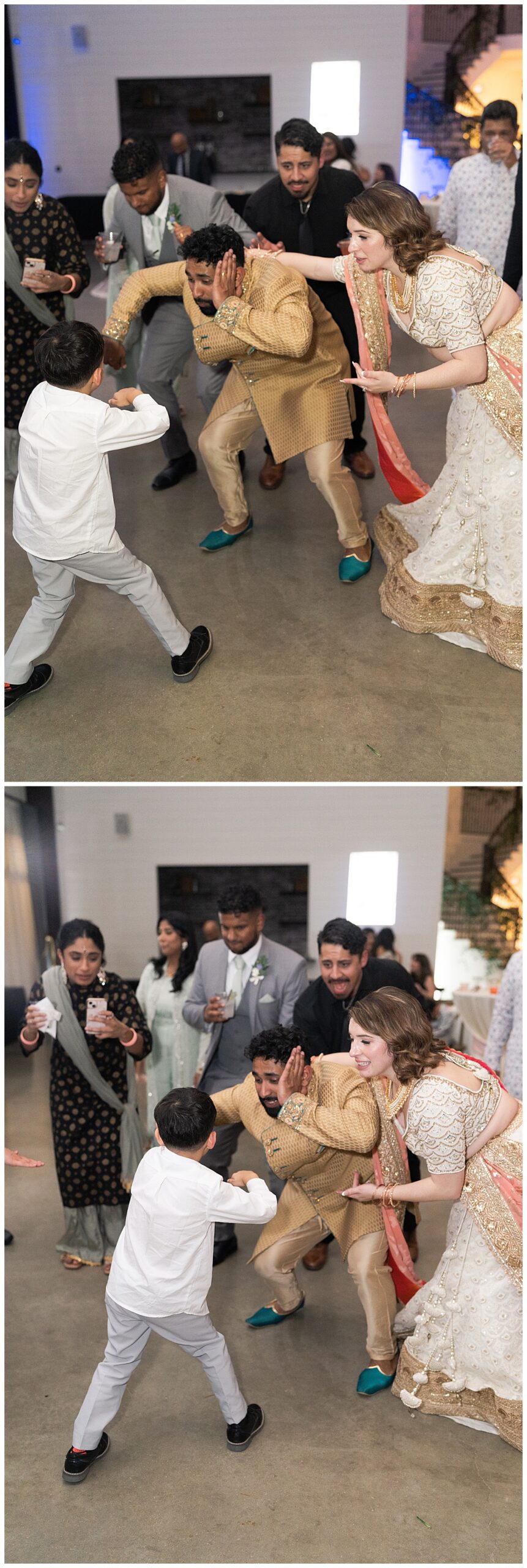 Couple dance with their son for  Houston’s Best Wedding Photographers 