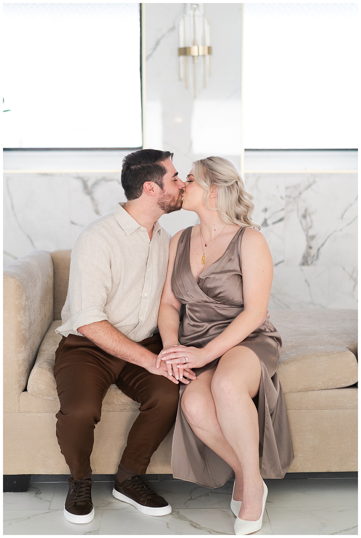 Couple kiss for Swish & Click Photography