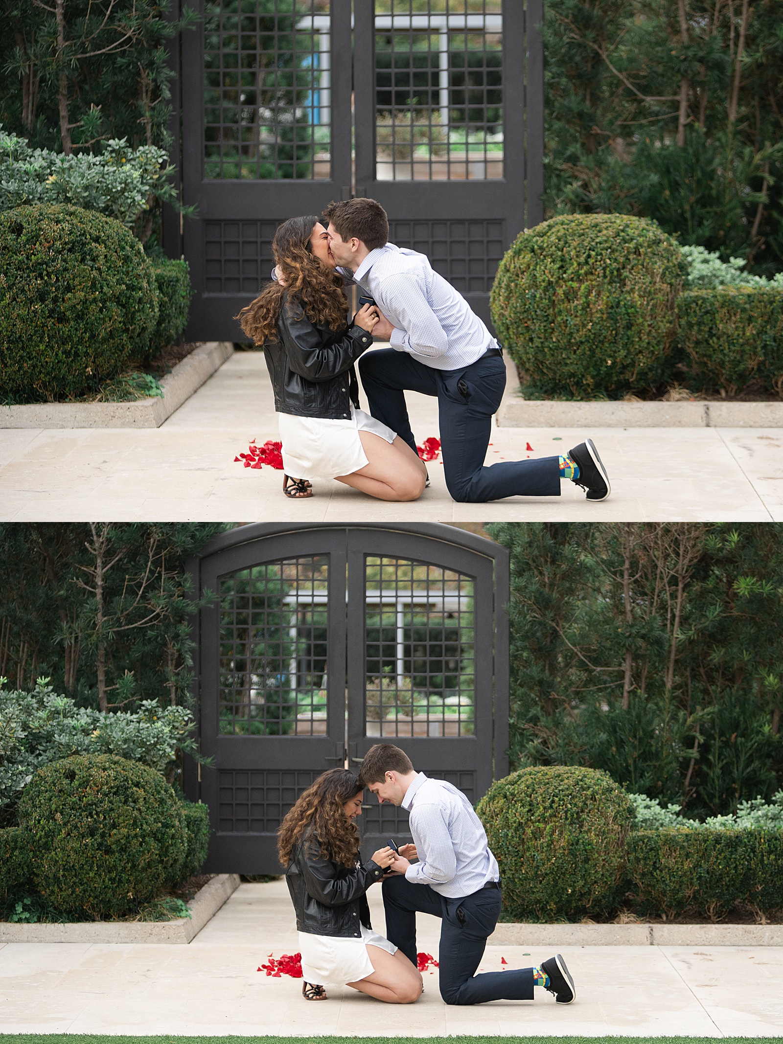 Man proposes to woman by Swish & Click Photography