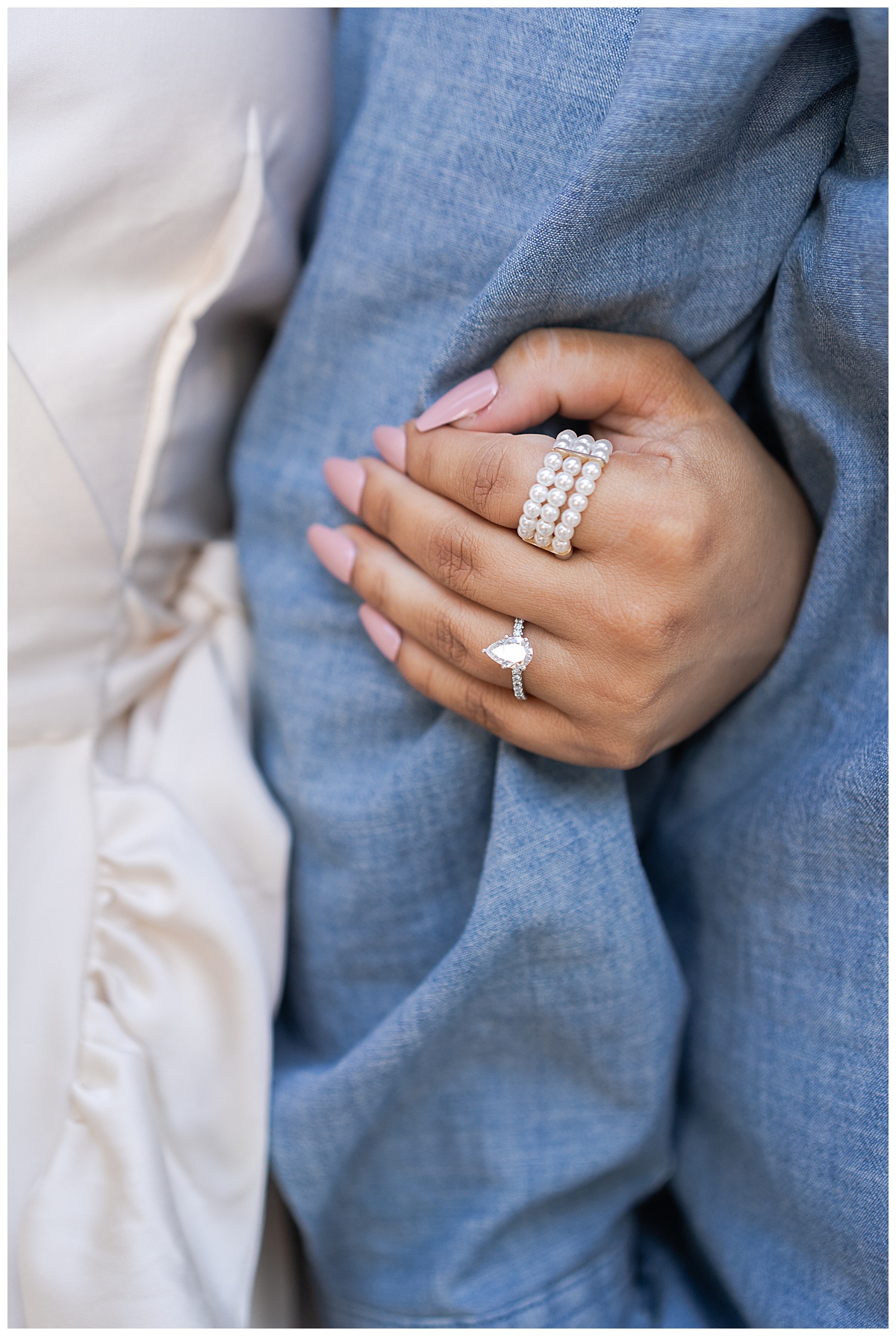 Stunning ring showed off during Blue Bell Engagement Session