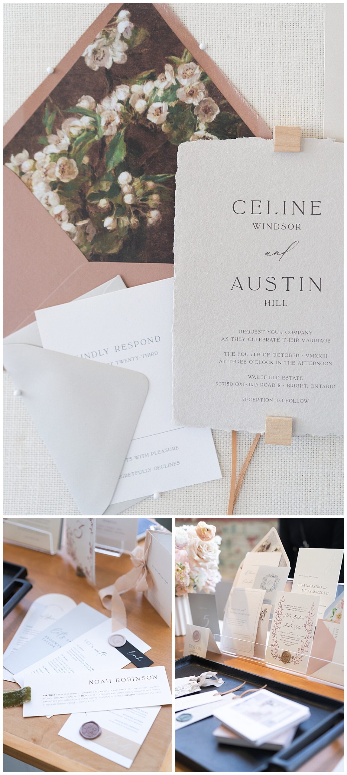 Custom wedding day stationery by Houston’s Best Wedding Photographers