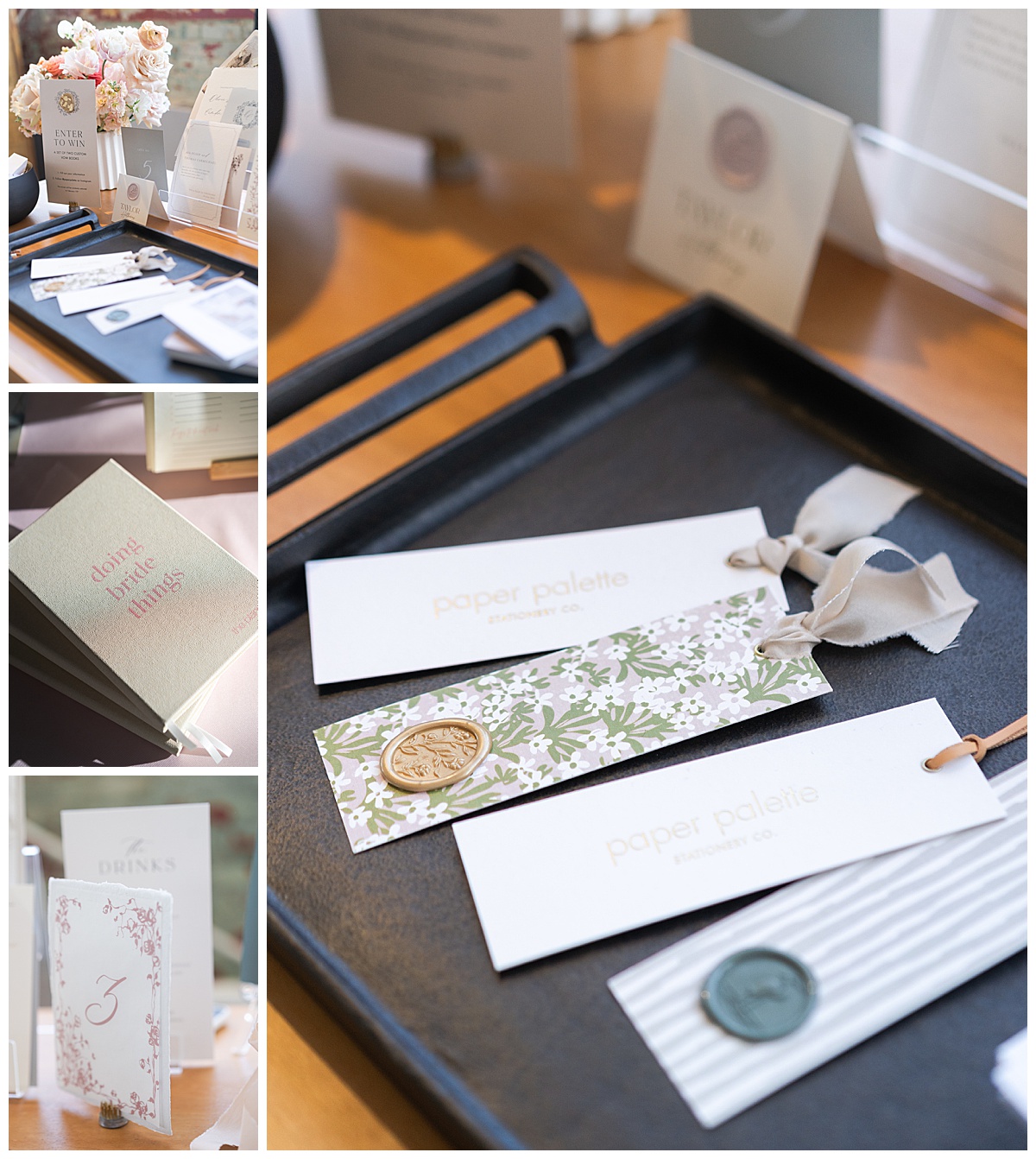 Custom wedding day details at the Wed Well Showcase