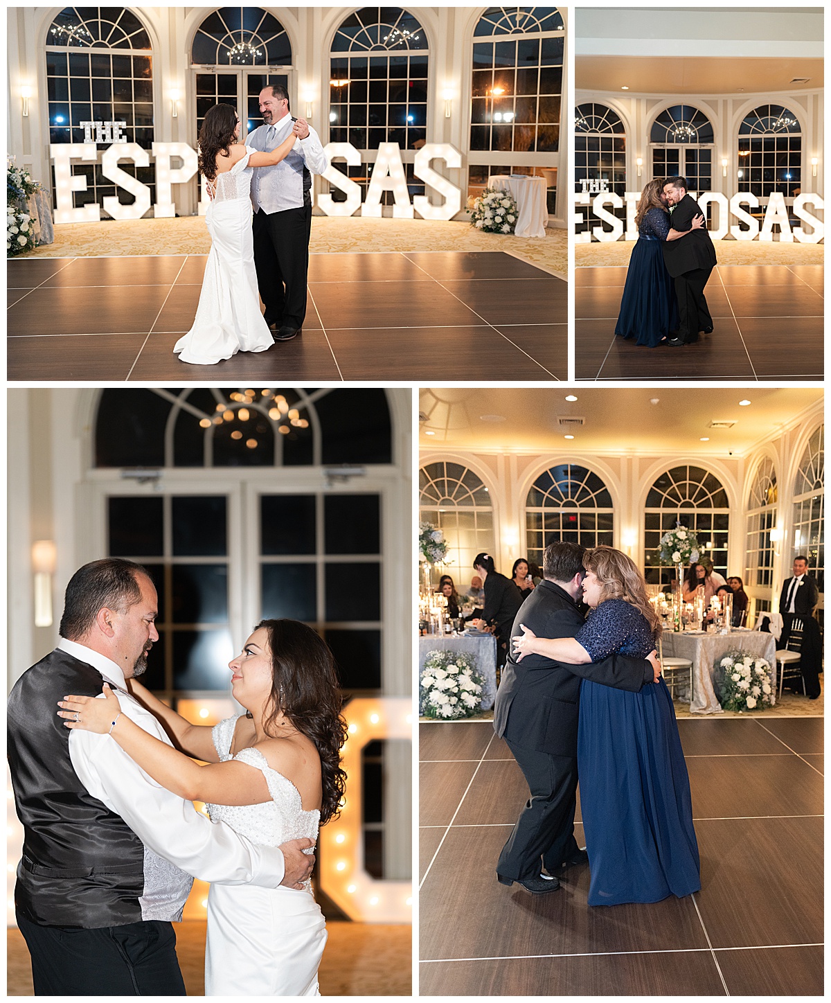 Bride and groom dance with parents for Houston’s Best Wedding Photographers