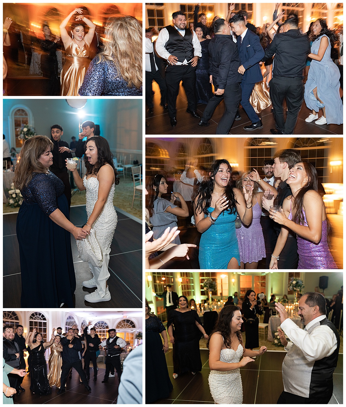Family and friends dance together for Houston’s Best Wedding Photographers