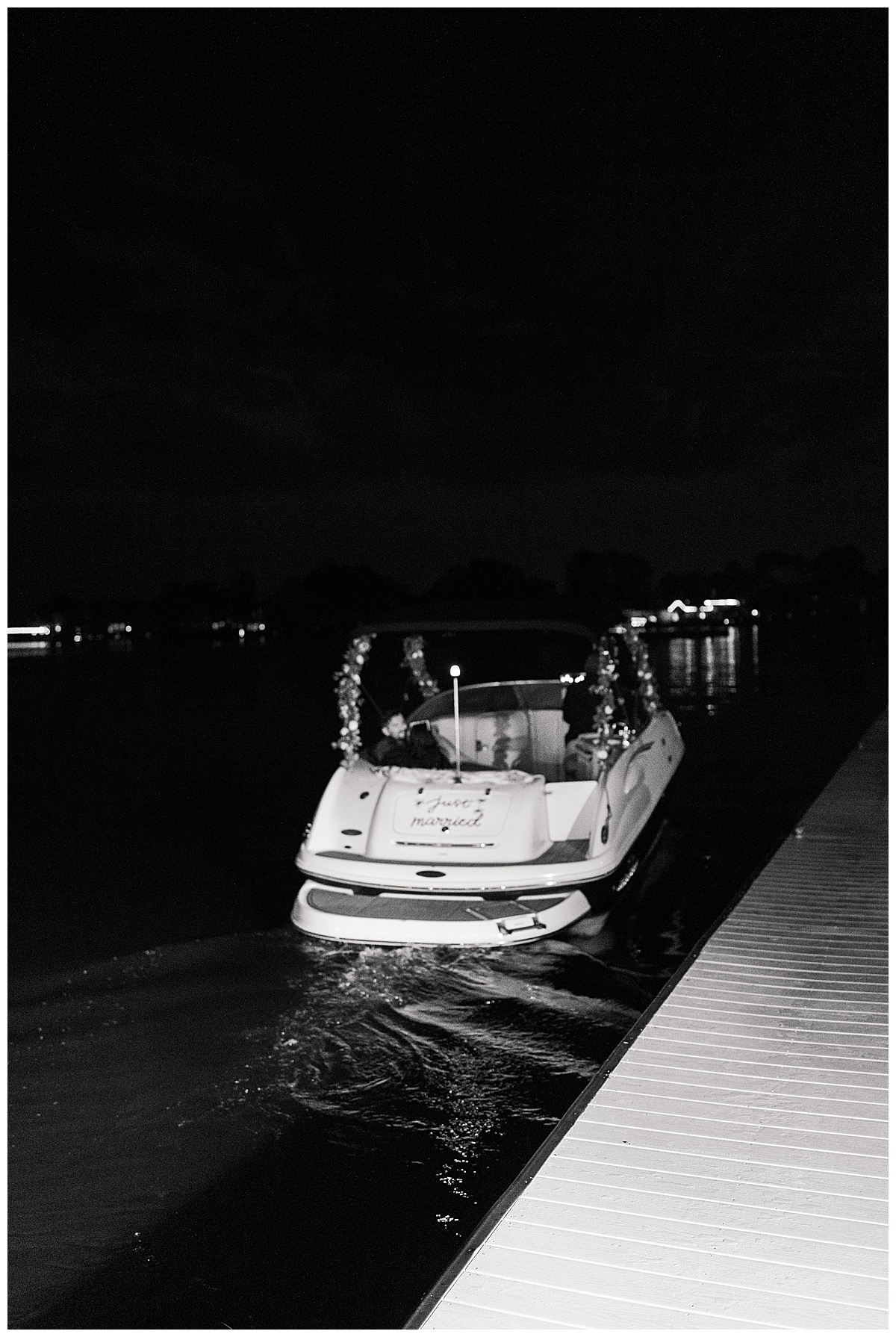 Bride and groom exit their wedding on a boat for Houston’s Best Wedding Photographers
