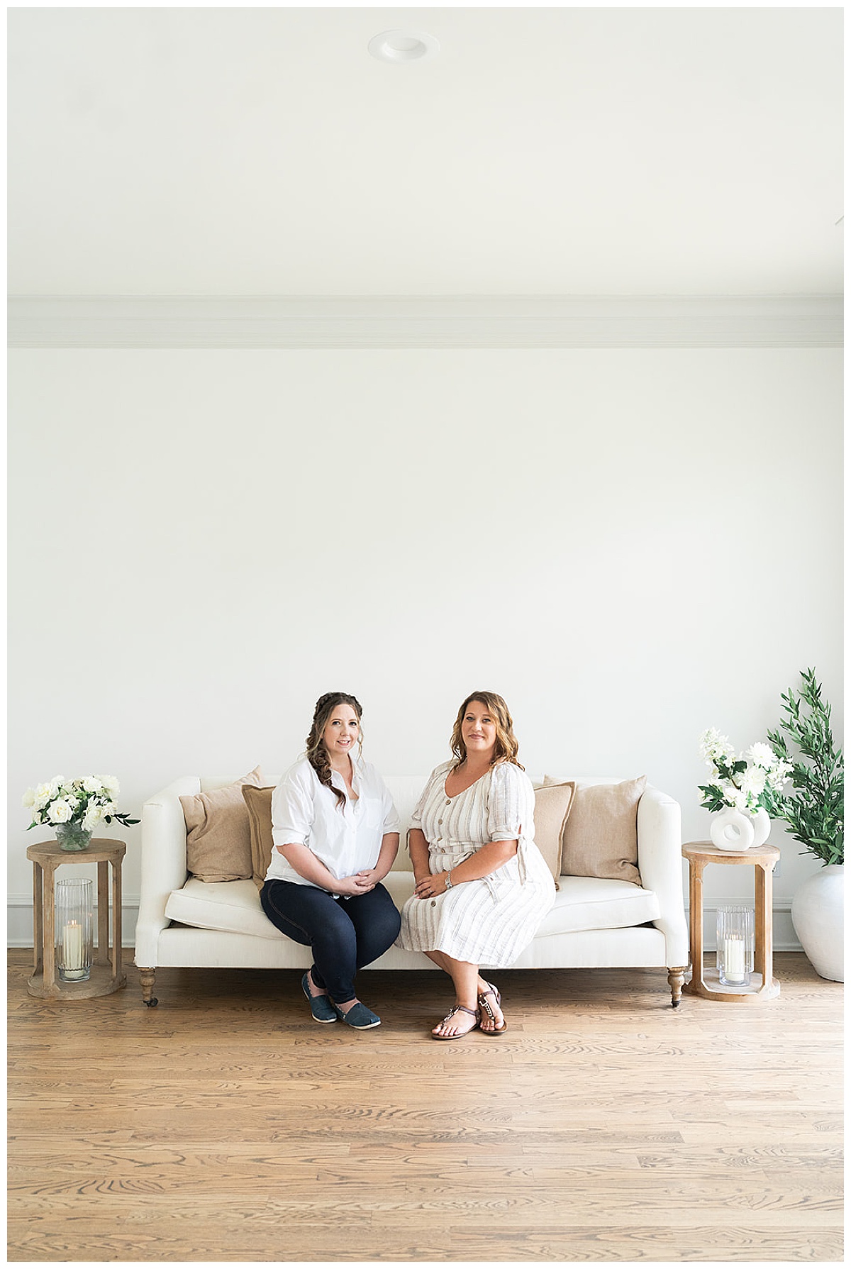 Two women sit together for Houston’s Best Wedding Photographers