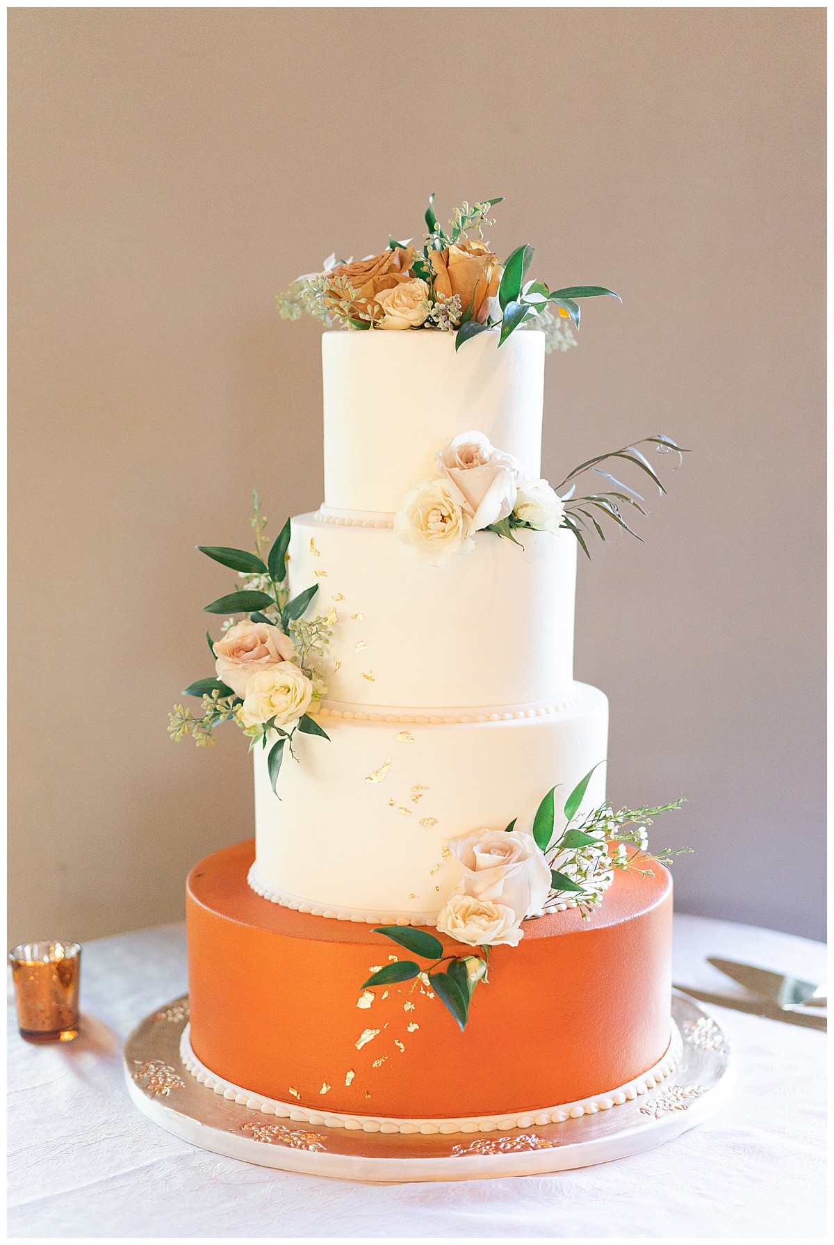 Stunning colorful cake for 70's Inspired Wedding Ideas