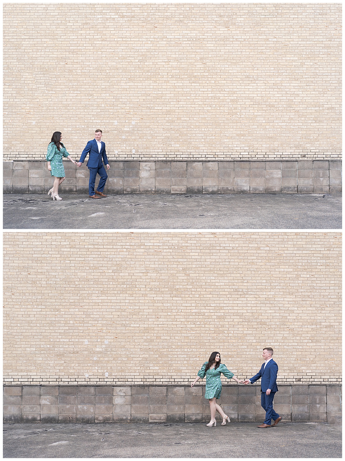 Couple walk together for McGovern Centennial Gardens Engagement Photographer