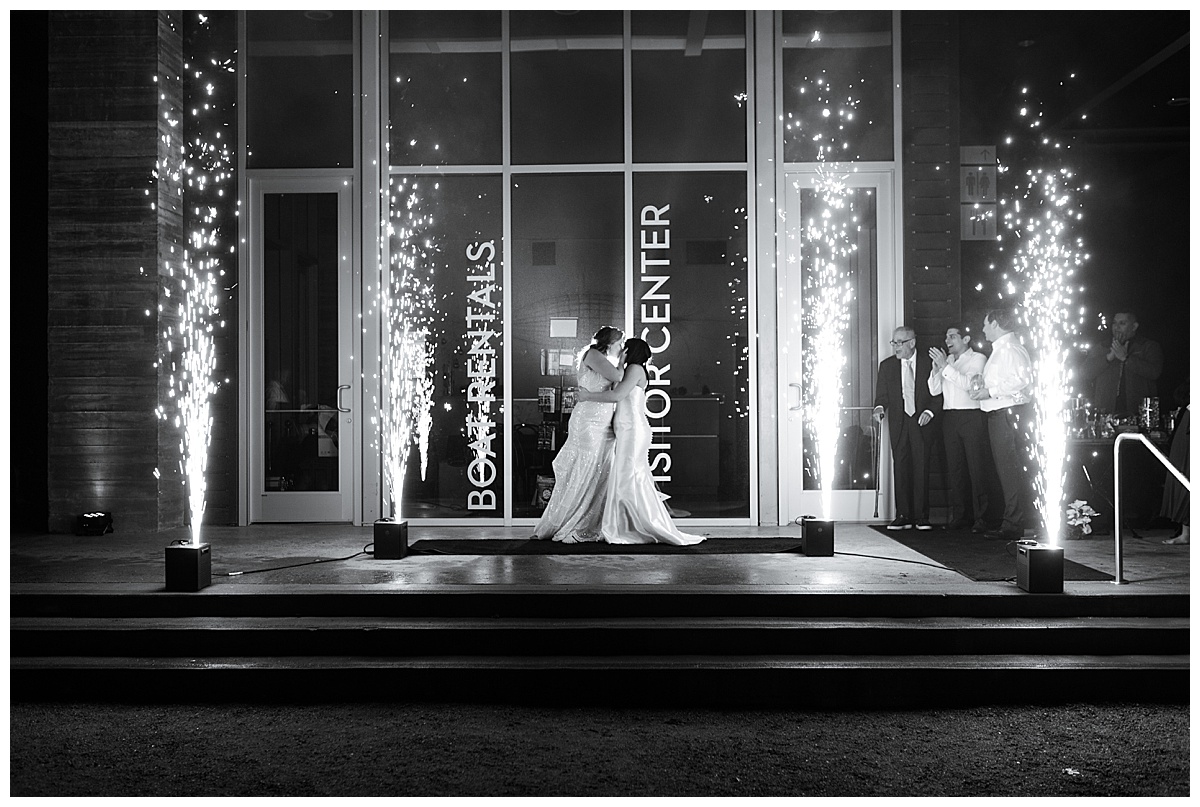 Sparklers during a first dance for Swish & Click Photography