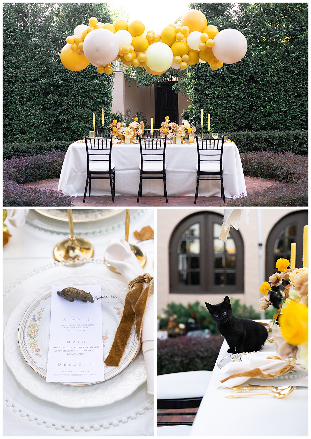Stunning yellow wedding decor for Swish & Click Photography
