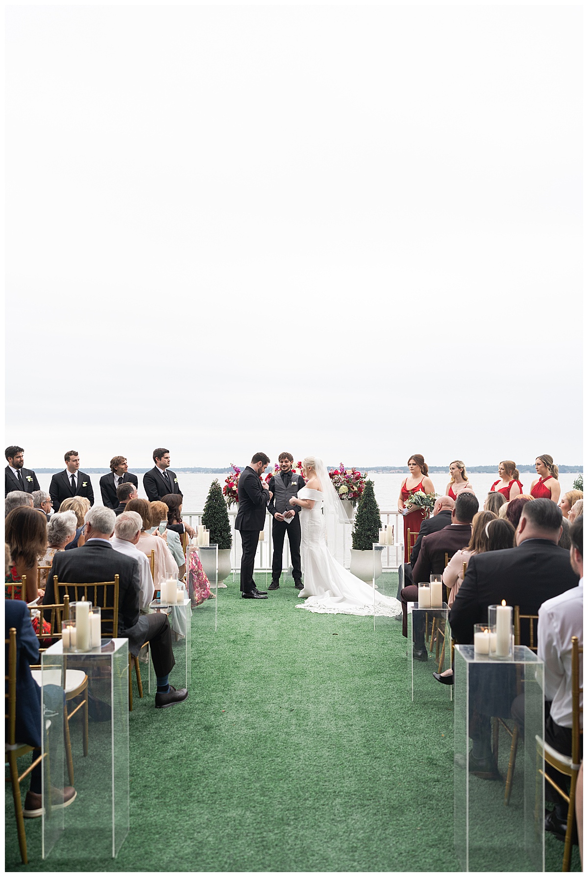 Couple exchange vows with a stunning view for Swish & Click Photography