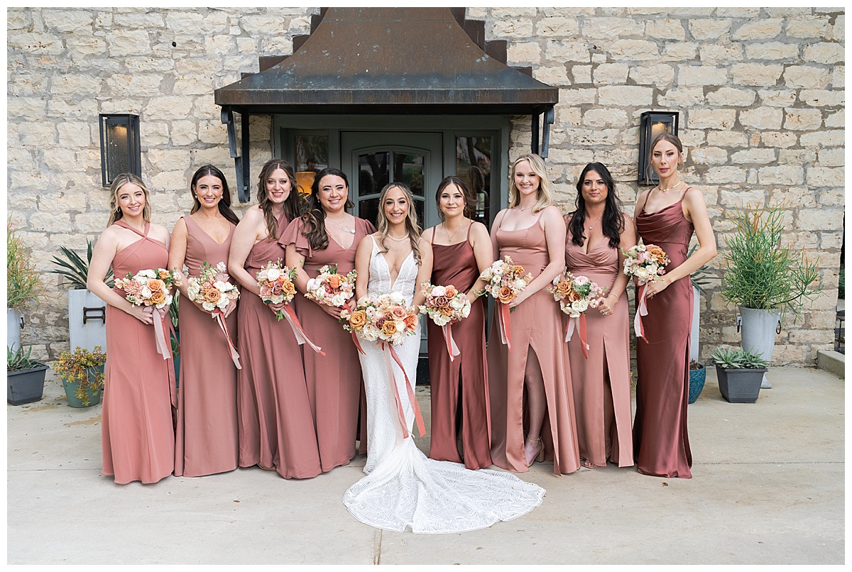 Mismatched bridal dresses for Swish & Click Photography