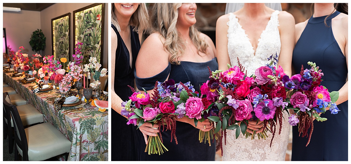 one of the 2025 Wedding Trends to look forward to is bold color palettes in floral bouquets