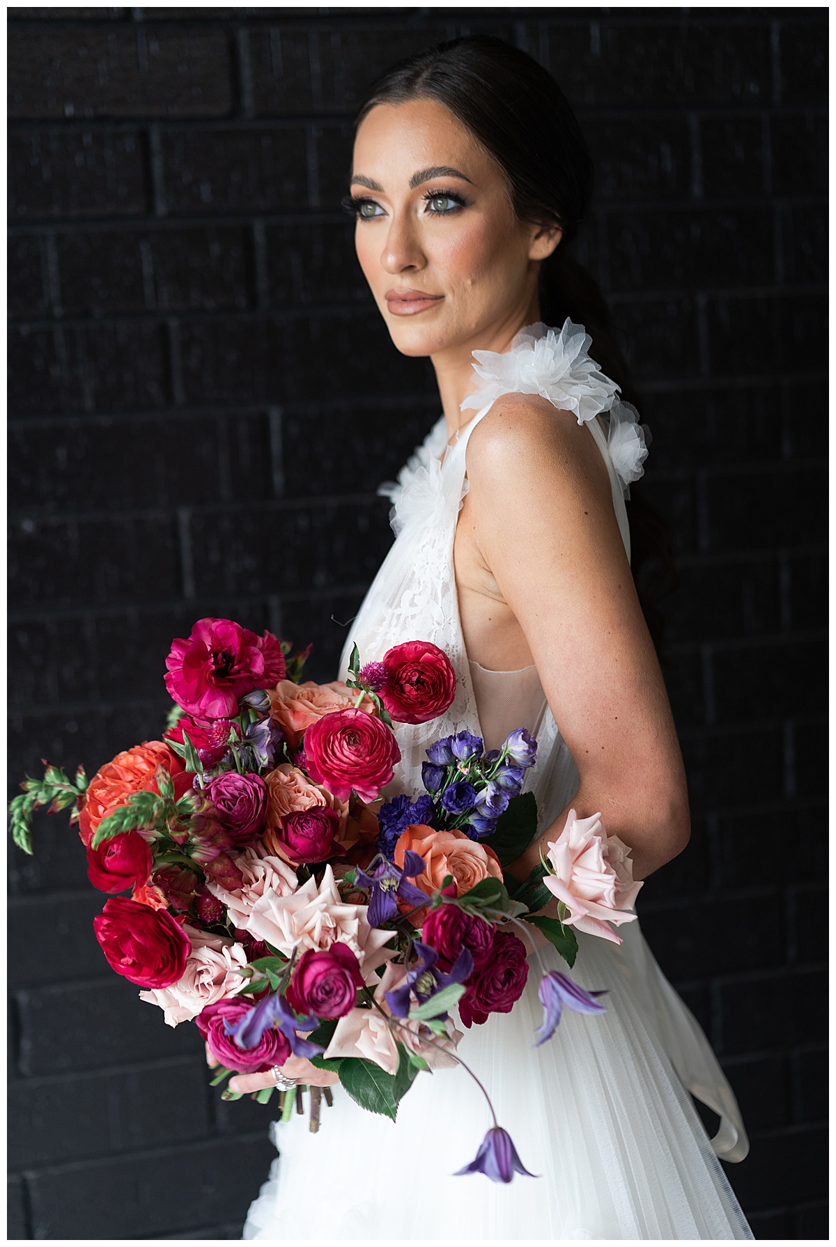 one of the 2025 Wedding Trends to look forward to is bold color palettes in custom bridal bouquets