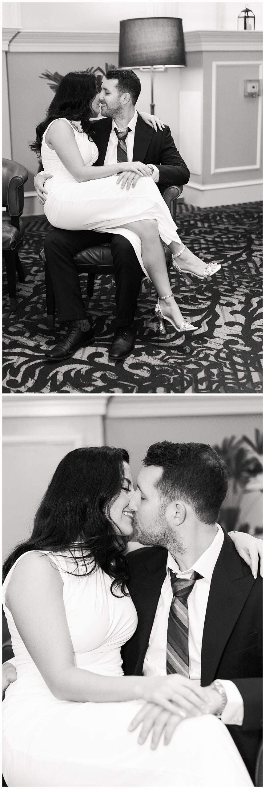 Man and woman share a kiss for Houston’s Best Wedding Photographers