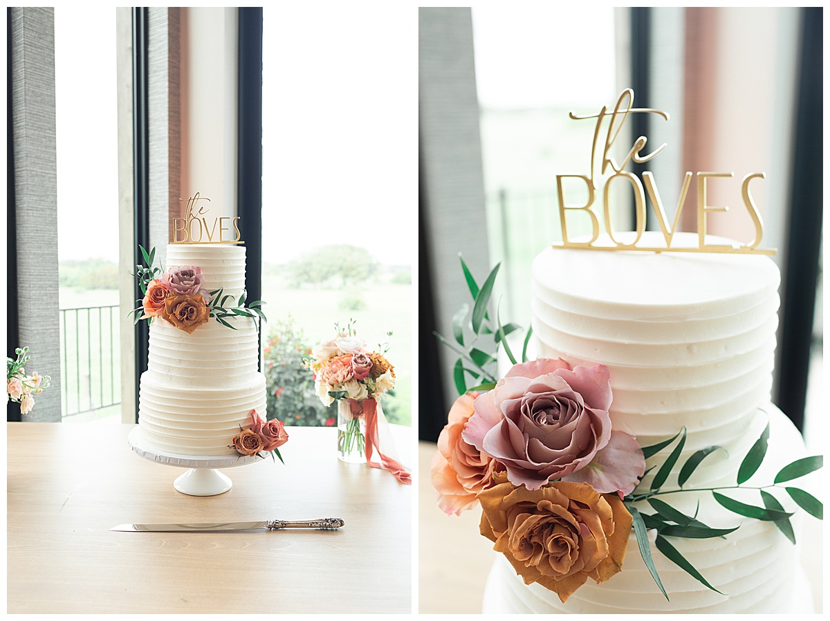 Beautiful wedding cake for Stonehouse Villa Wedding