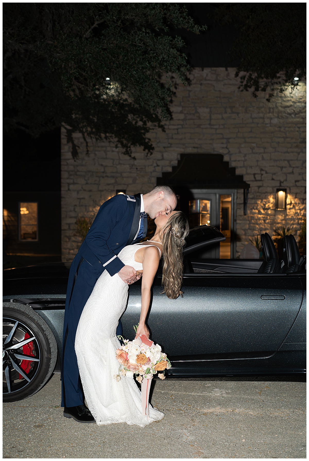 Couple share a kiss for Swish & Click Photography