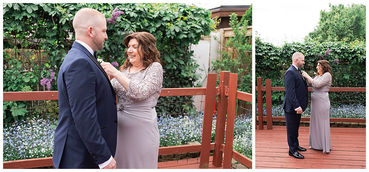 Mother and groom share a special moment for Toronto Wedding Photographer