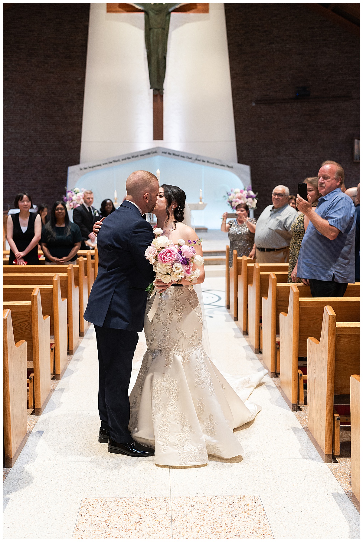 Husband and wife share a kiss for Toronto Wedding Photographer