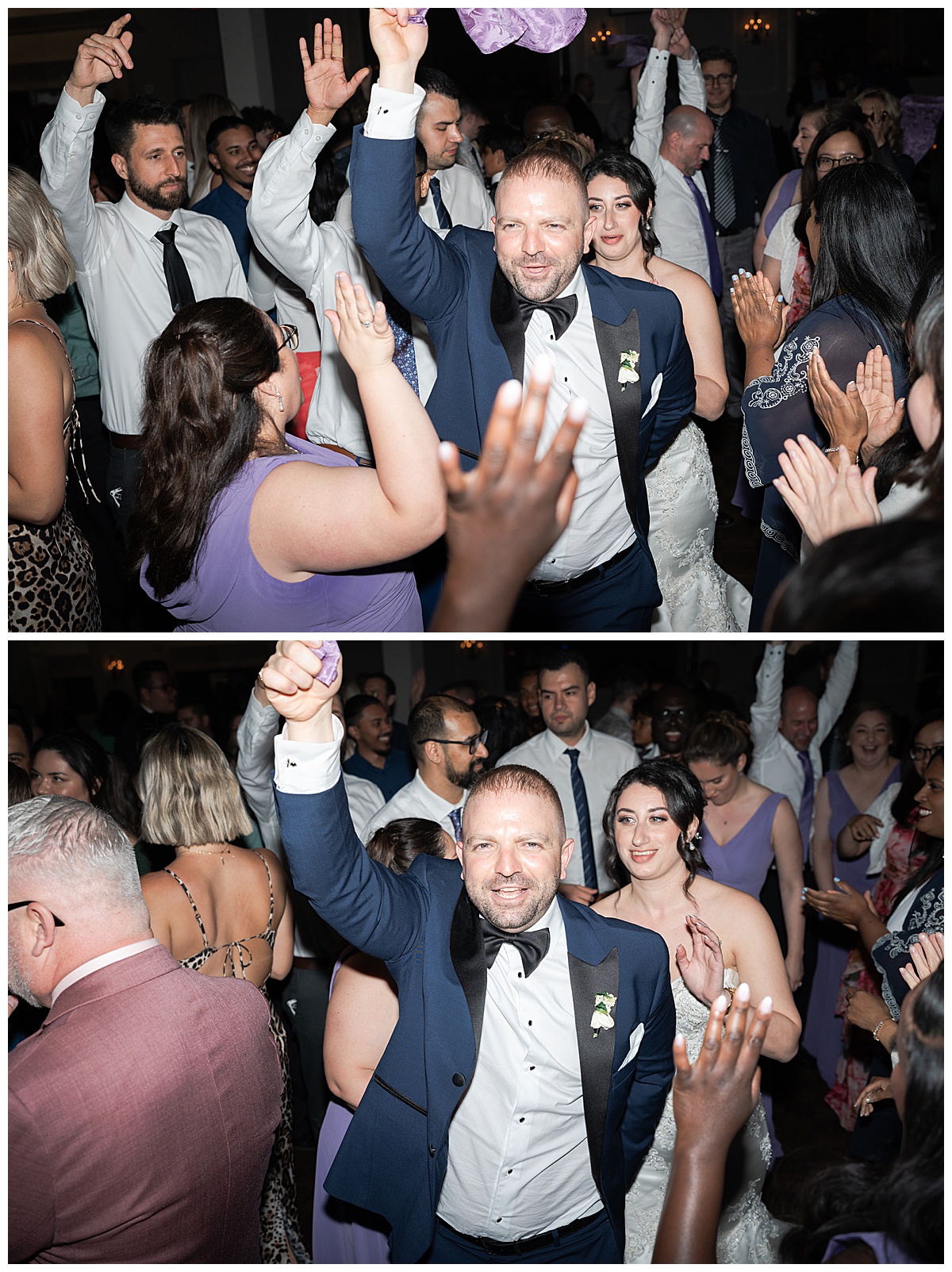 Family and friends dance together for Toronto Wedding Photographer