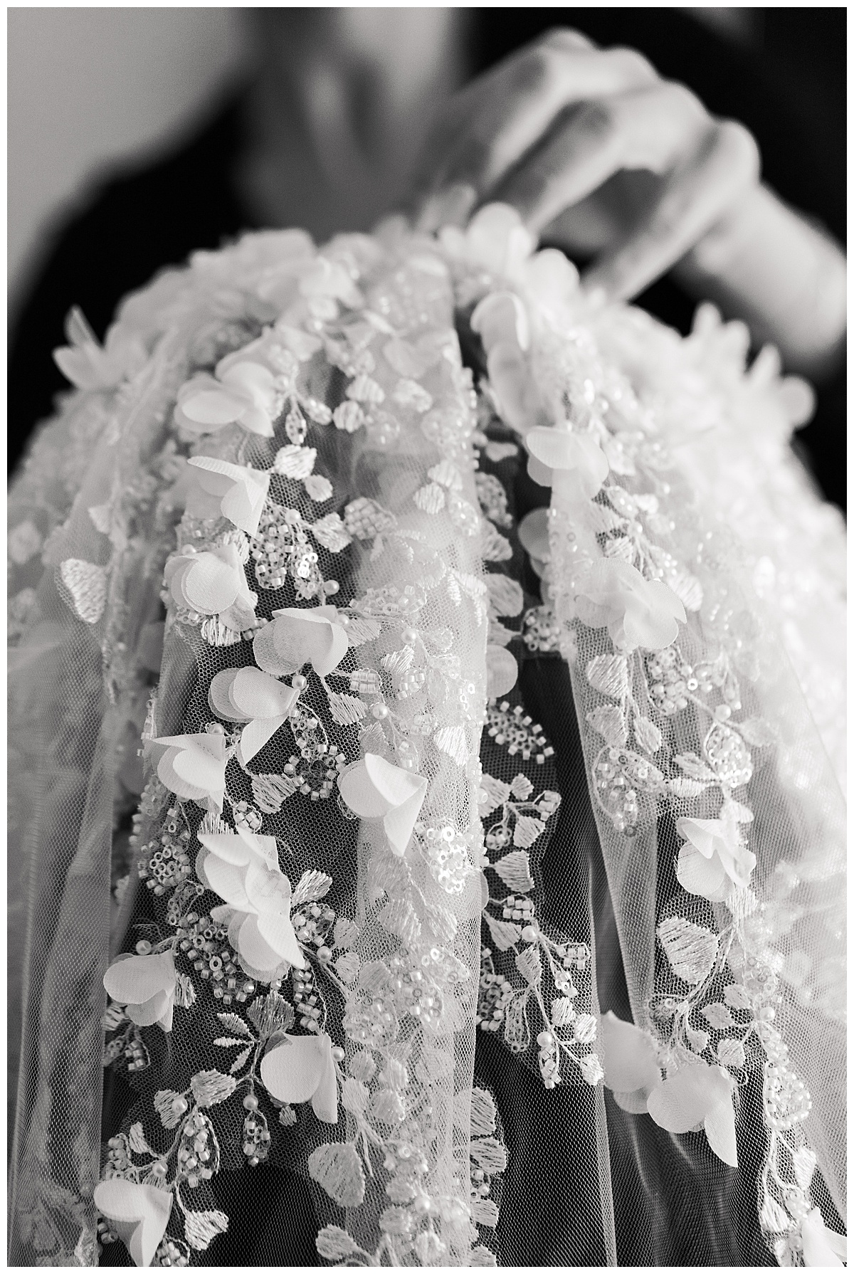 Stunning veil details by Swish & Click Photography