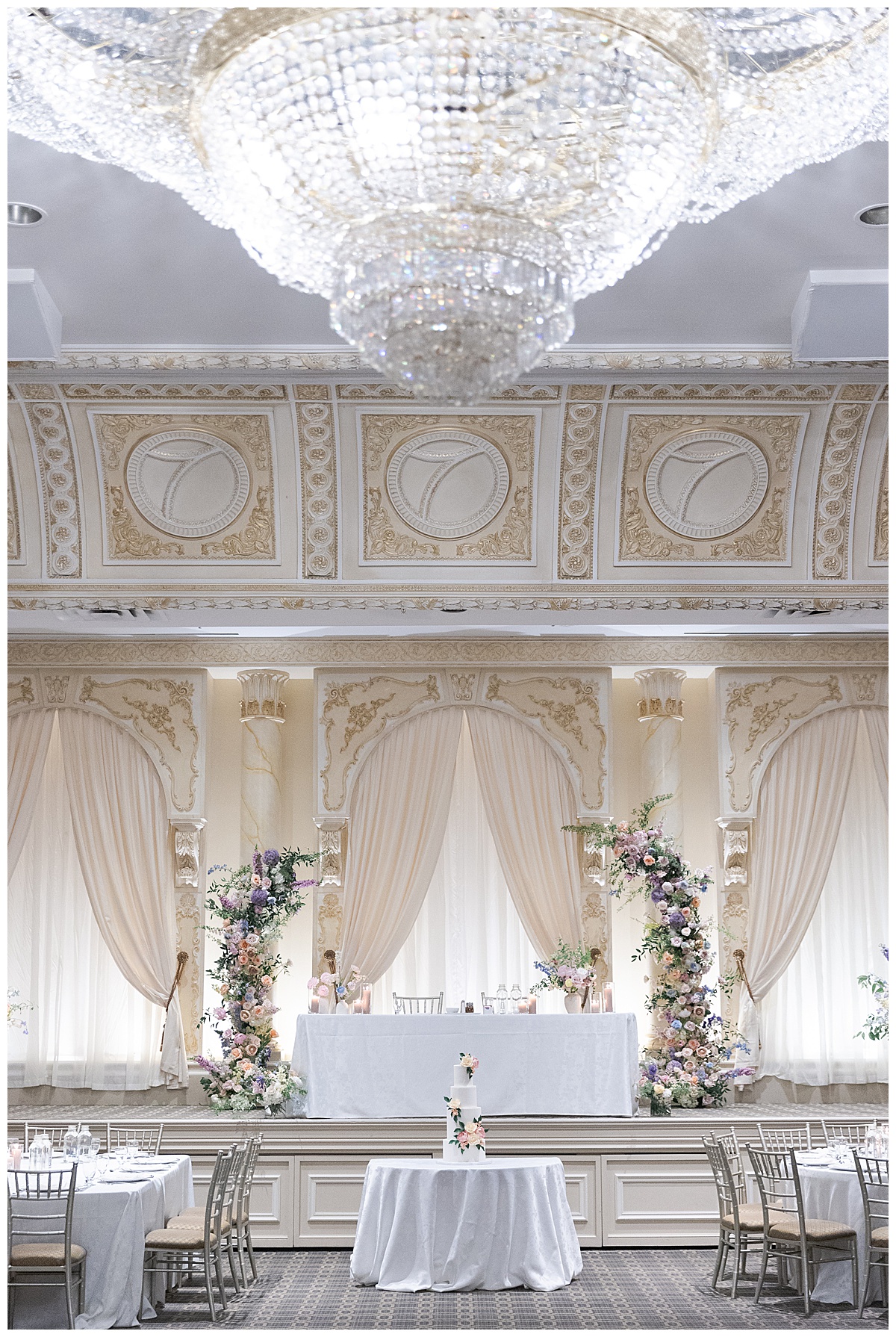 Stunning wedding floral installation by Swish & Click Photography