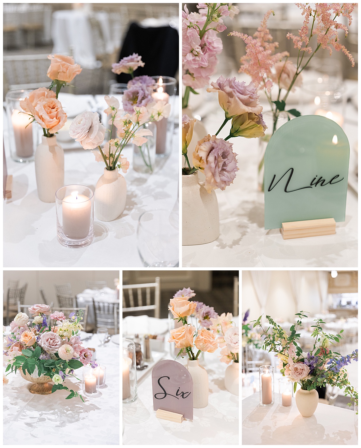 Wedding table settings by Swish & Click Photography