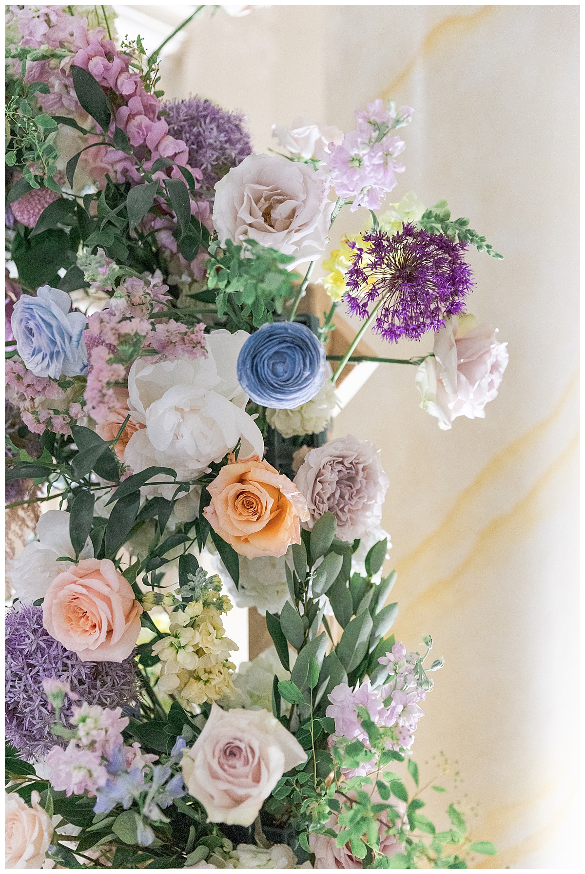 Colorful floral installations by Toronto's Best Wedding Photographers