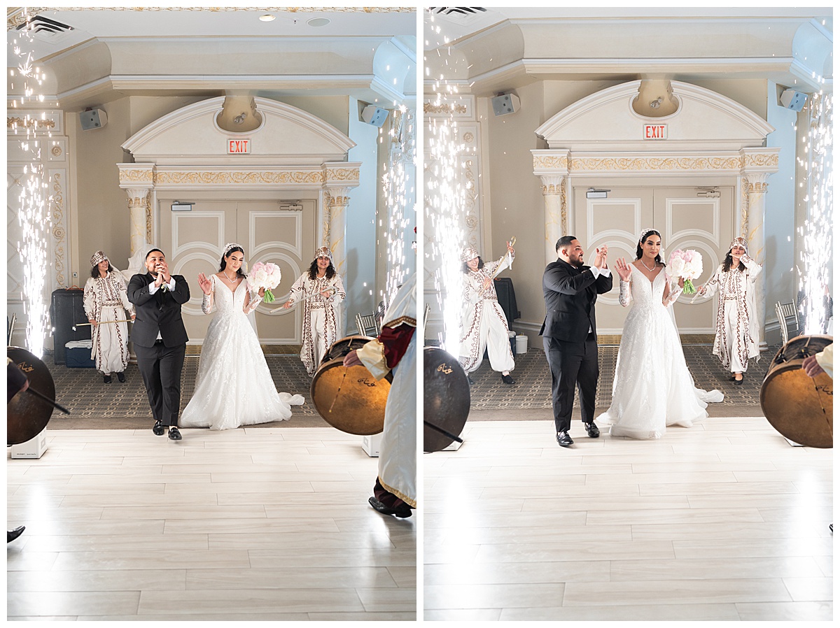 Couple enter the reception by Toronto's Best Wedding Photographers