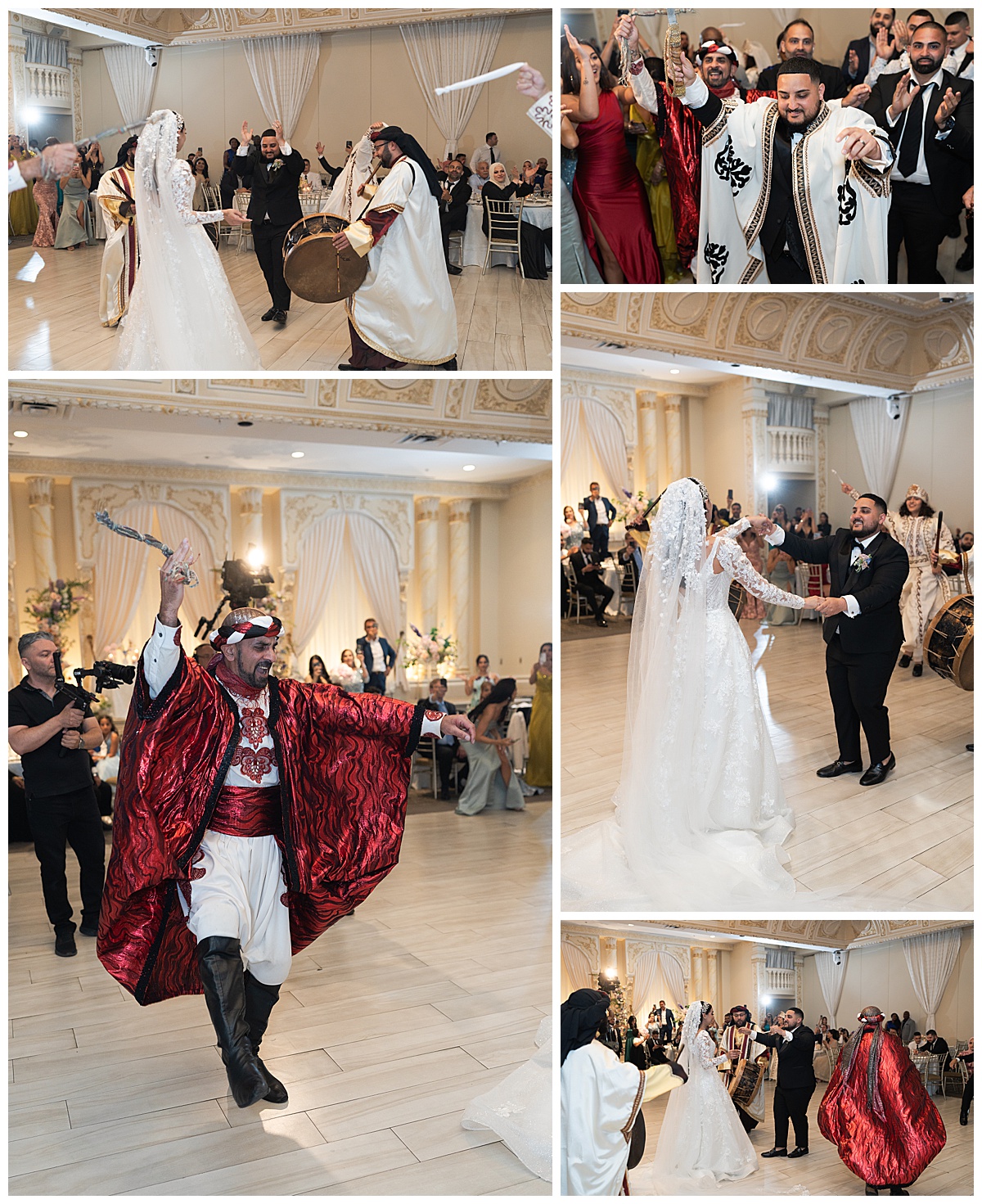 Bride and groom dance together by Swish & Click Photography