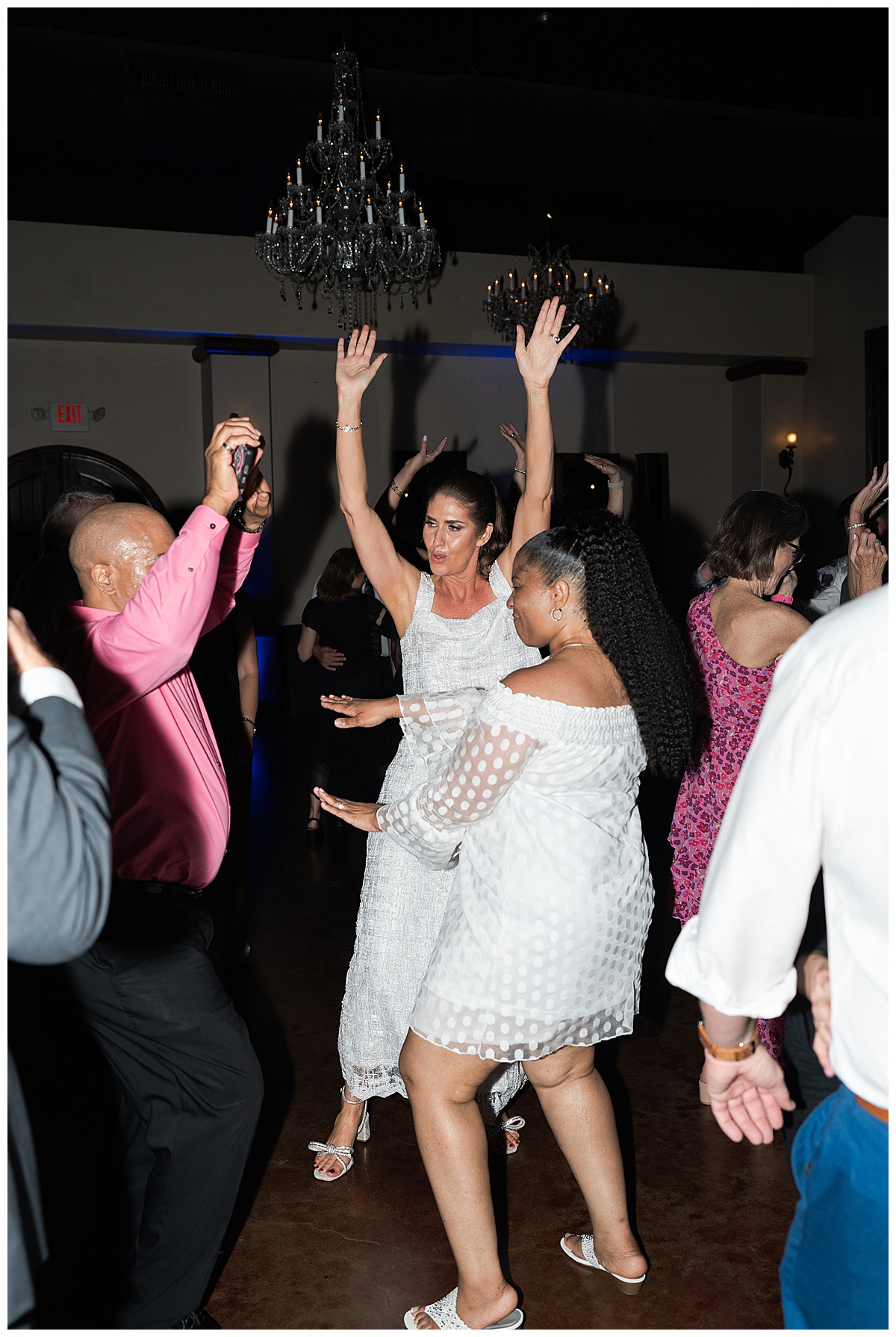 Bride dances by Madera Estates Wedding Photographer