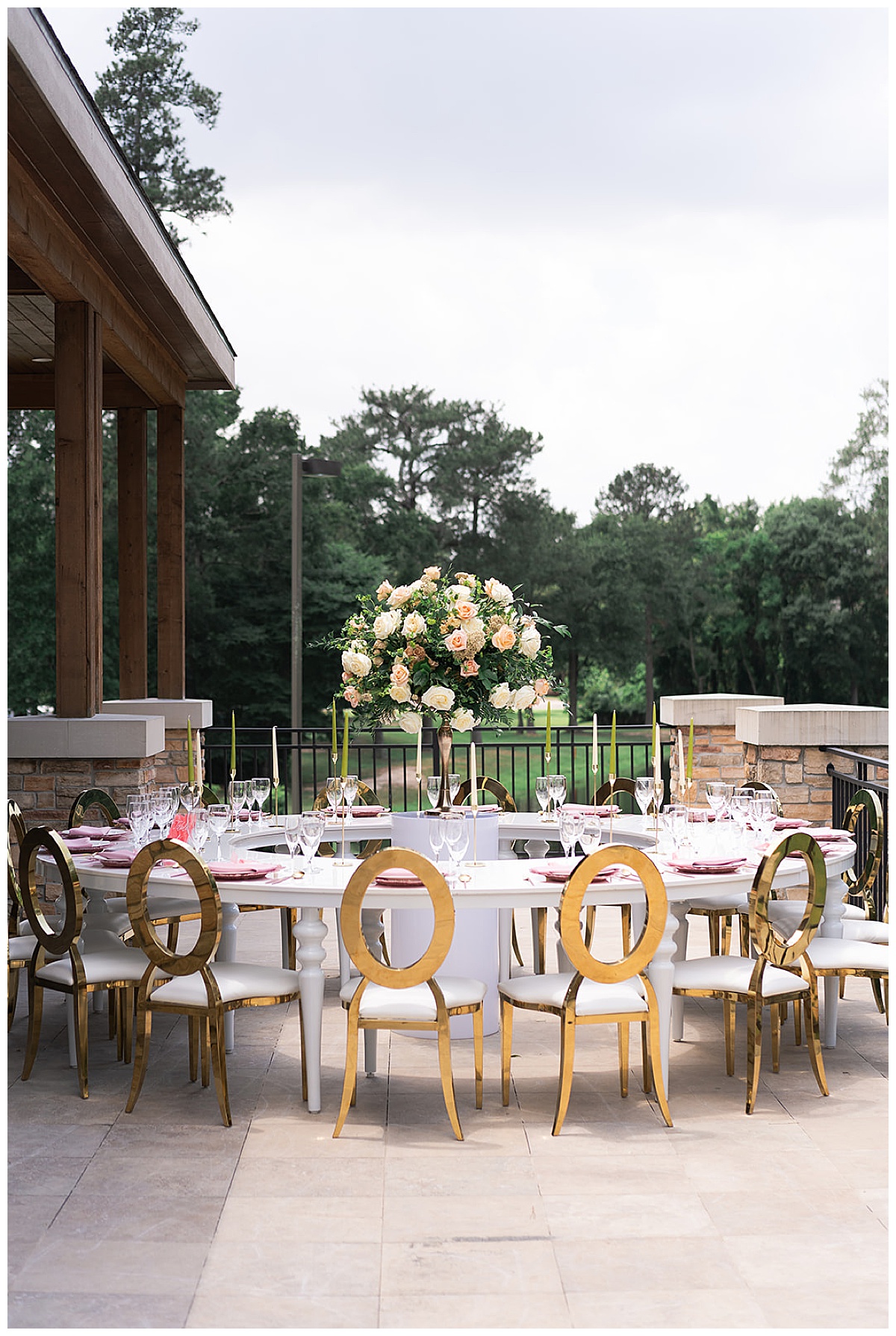 Wedding reception space at The Woodlands Country Club