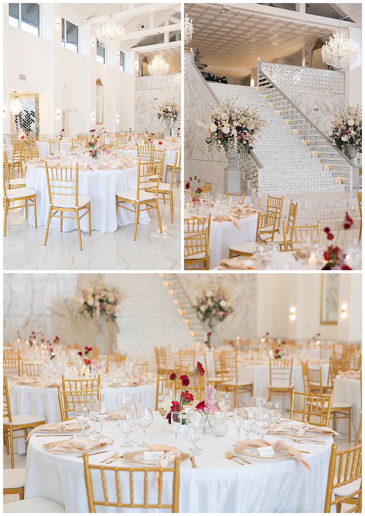 Wedding reception decor by Swish & Click Photography