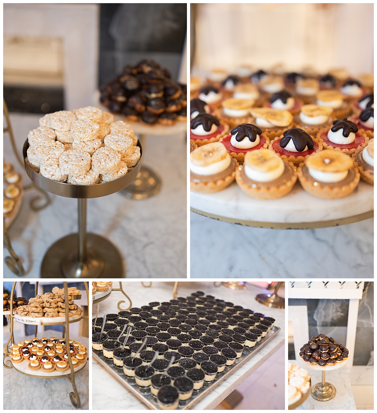 Wedding desserts by Modern Houston Wedding Photographer