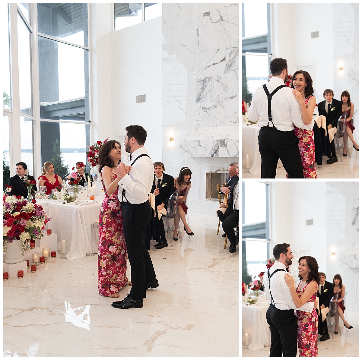 Mother and son dance together by Swish & Click Photography