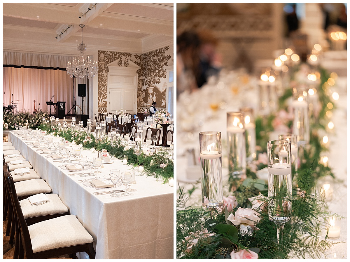 Details of reception at Junior League of Houston photographed by Swish & Click Photography